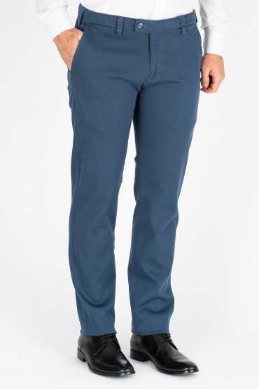 Pantaloni business chino regular de culoare albastru